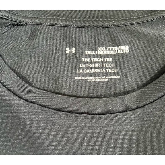 Under Armour The Tech Tee 2XL Black Short Sleeve BUNDLE(4) Training Lightweight - Picture 5 of 5